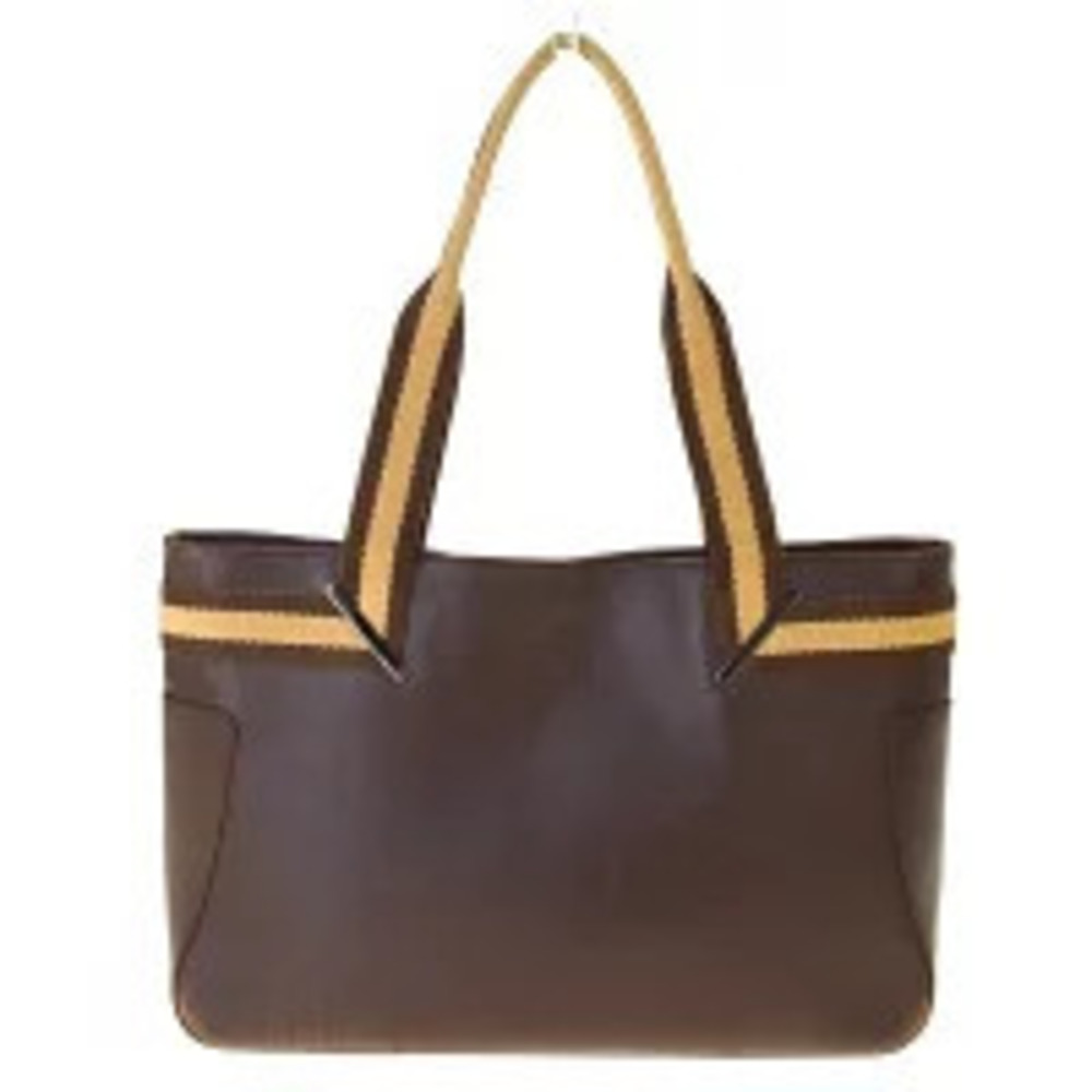 Gucci Leather Tote Bag Brown